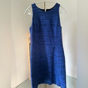 LOFT Blue Textured Knit Dress